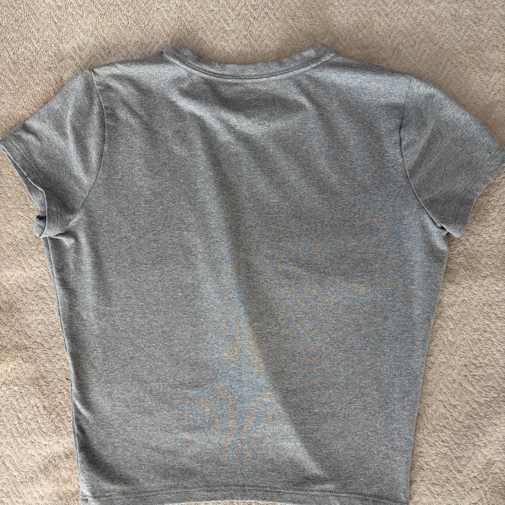 Hollister Gray Crewneck Tee with White Logo - Picture 2 of 3